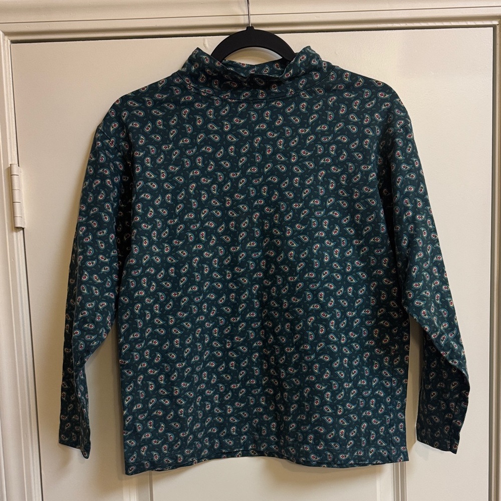 Vintage LL Bean Floral Patterned Long Sleeve Top